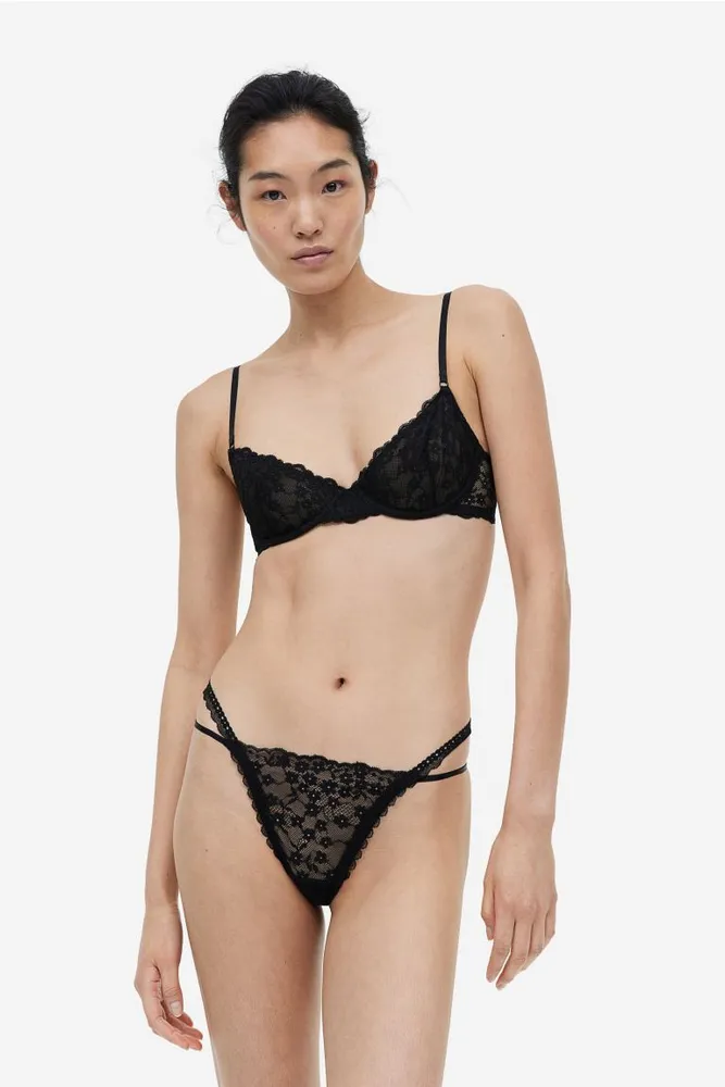 H&M 2-pack Lace Thong Briefs