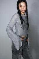 Purl-knit Sweater