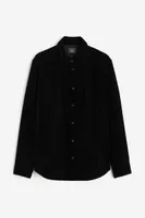 Regular Fit Velvet Shirt