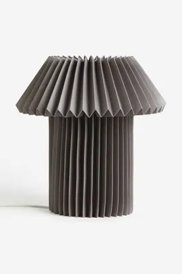 Pleated paper table lamp