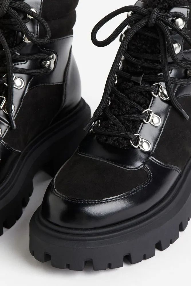 Chunky Lace-up Boots