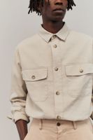 Regular Fit Linen-blend Overshirt