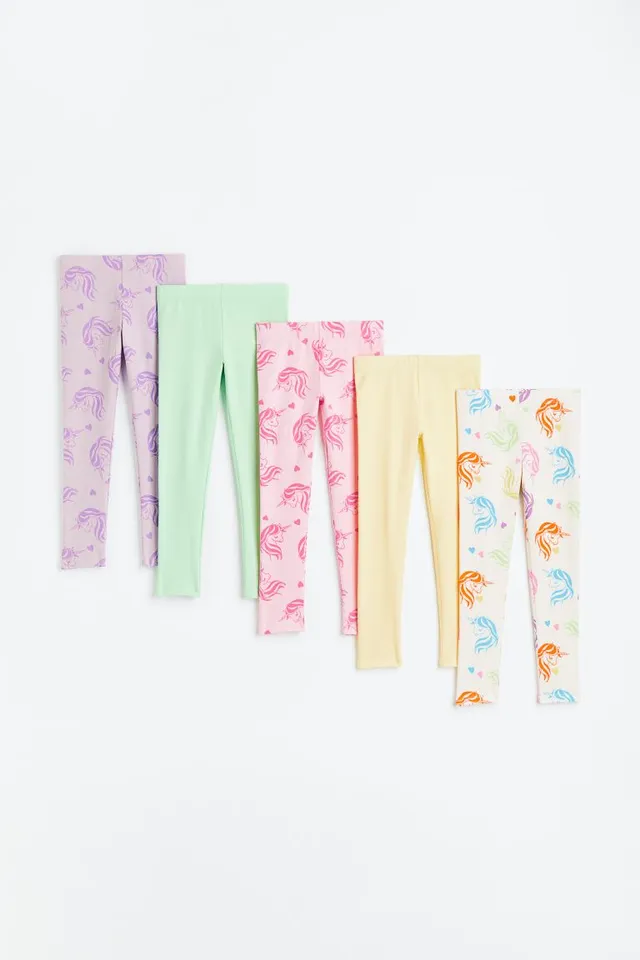 H&M 5-pack Cotton Capri Leggings