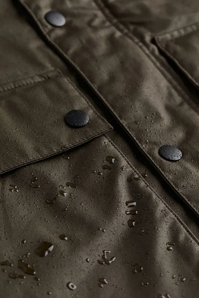 Loose Fit Water-repellent Canvas Jacket