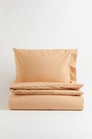 Cotton Percale Twin Duvet Cover Set