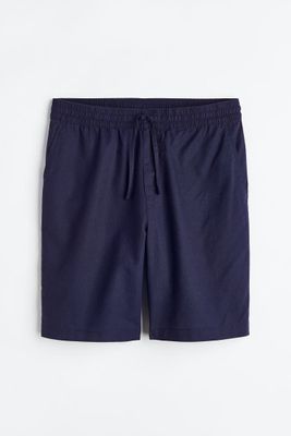 Loose Fit Linen-blend Shorts