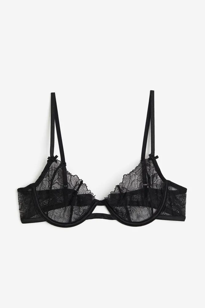 Non-padded Underwire Lace Bra