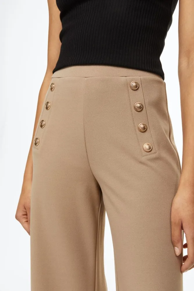 Button-front Pants