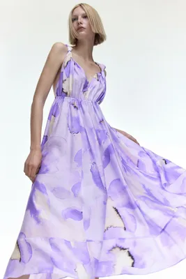 Lyocell-blend Midi Dress