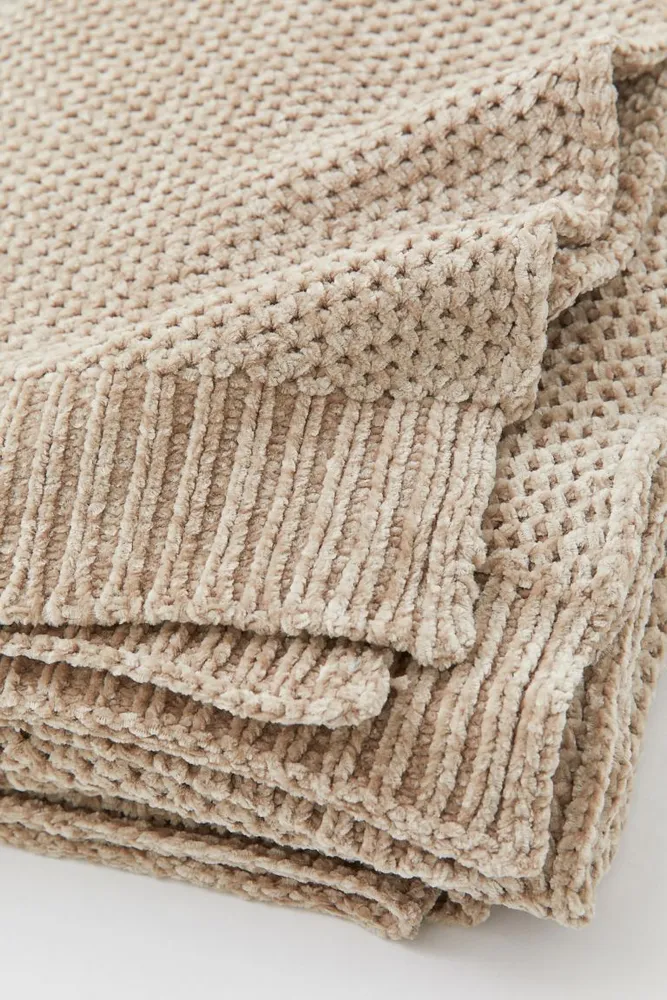 Couverture en fil chenille