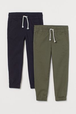 2-pack Twill Joggers
