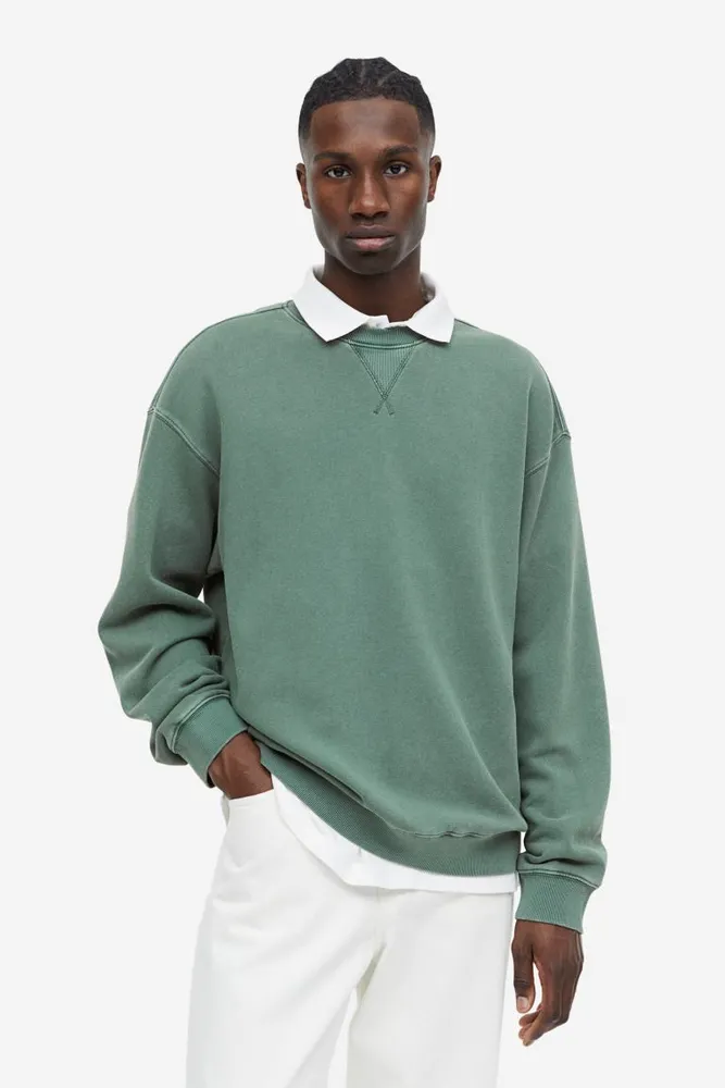 Relaxed Fit Washed-look Sweatshirt