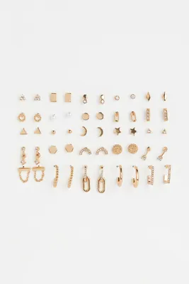 25 Pairs Earrings and Studs