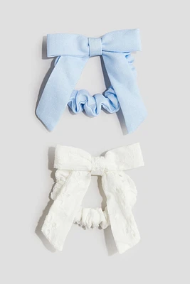 2-pack Bow-detail Scrunchies