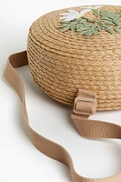 Round Paper Straw Backpack