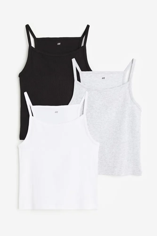 H&M 3-pack Ribbed Tank Tops