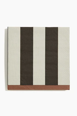 20-pack Striped Paper Napkins