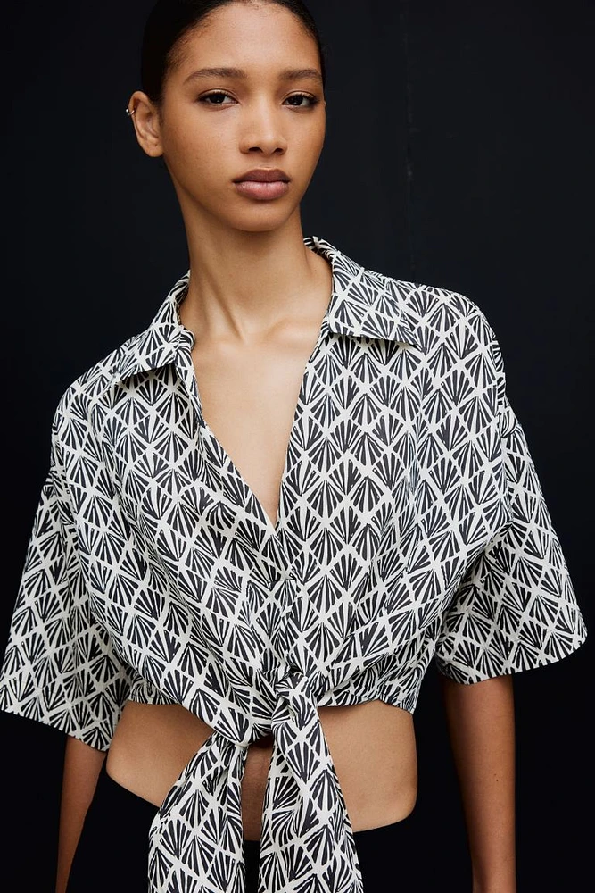 Blouse with Tie Detail