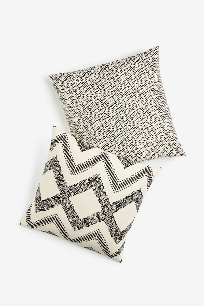 2-pack Cotton Canvas Cushion Covers