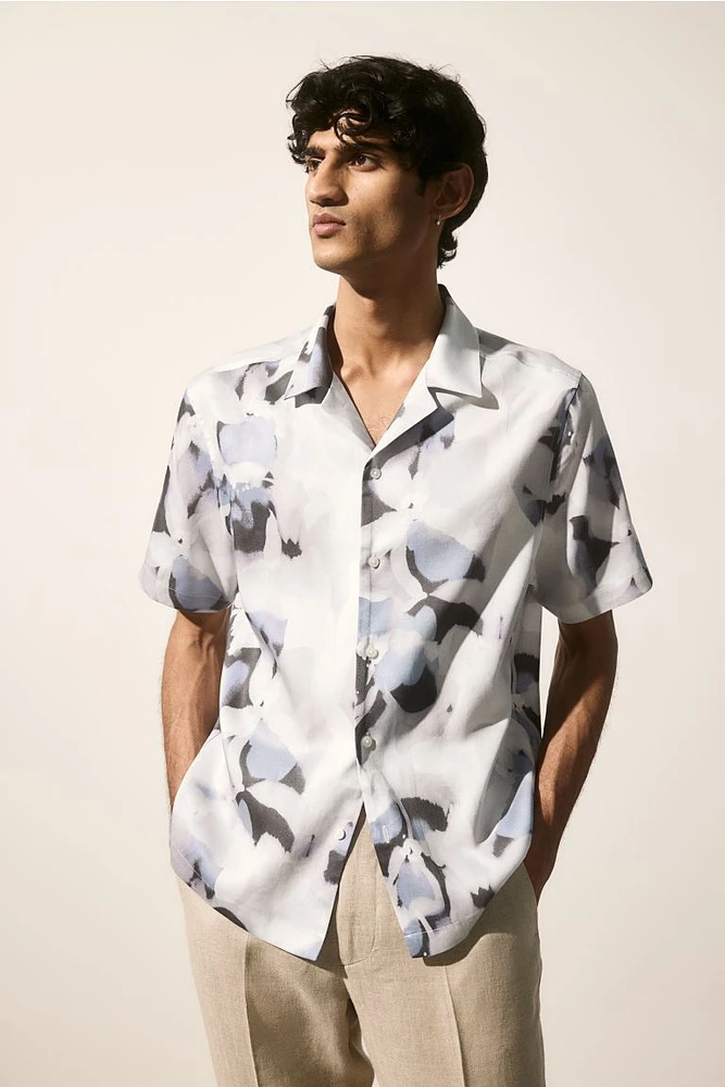 Regular Fit Lyocell Resort Shirt