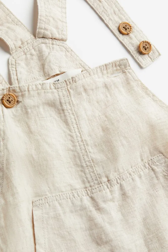 Linen Overall Shorts