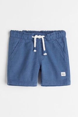 Slub-weave Shorts