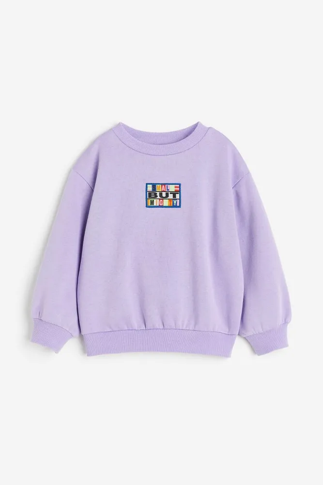 Sweatshirt with Embroidered Detail