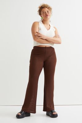 H&M+ Pattern-knit Pants