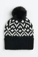 Jacquard-knit Hat
