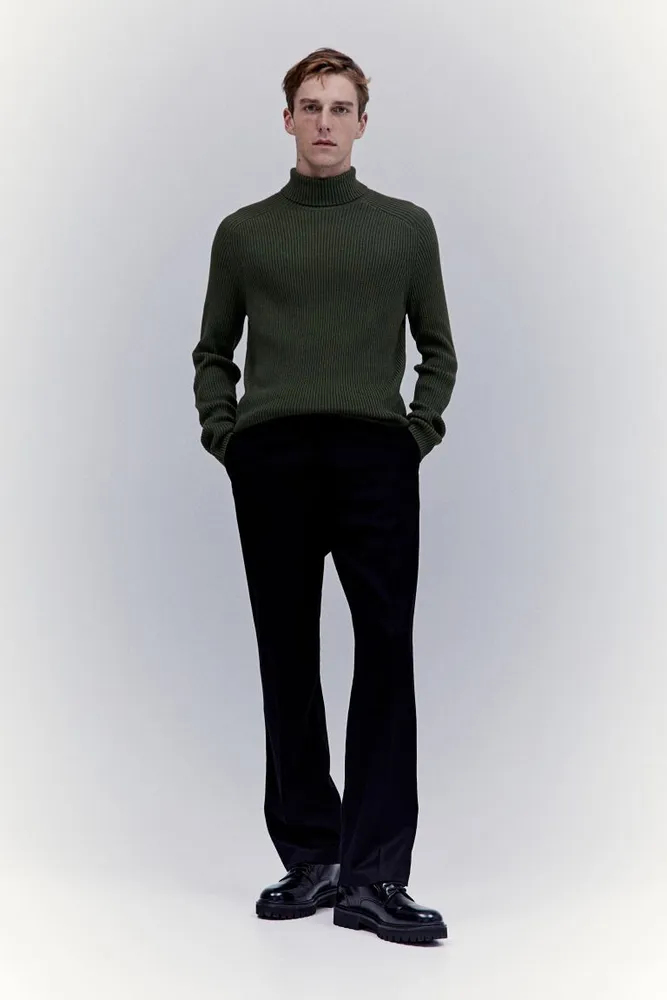Muscle Fit Turtleneck Sweater
