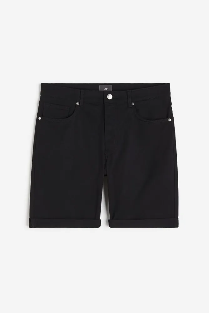 Slim Fit Cotton Twill Shorts