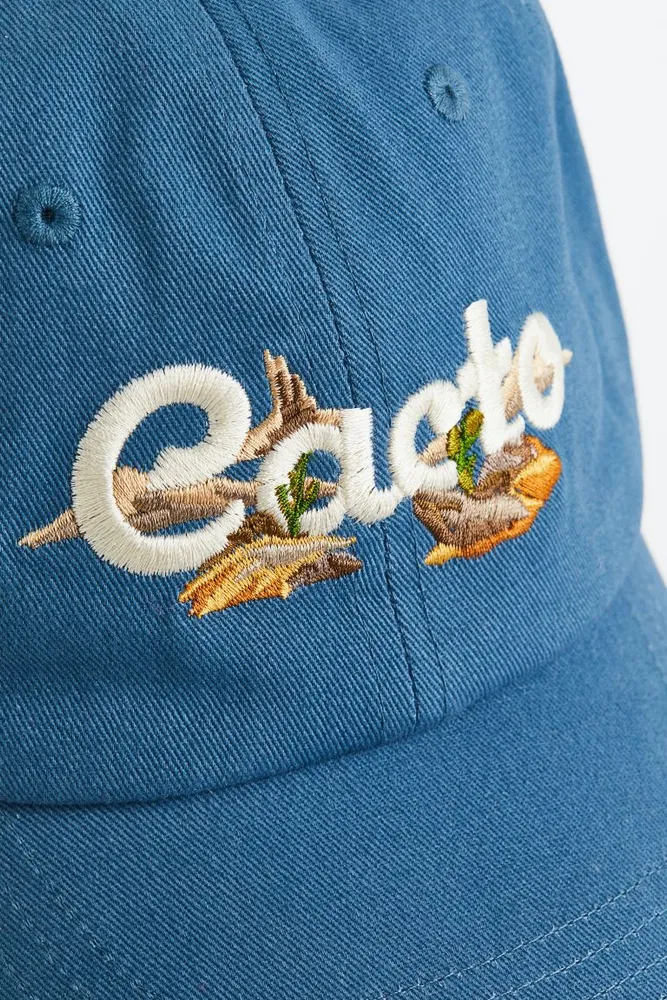 Cotton Cap with Embroidery