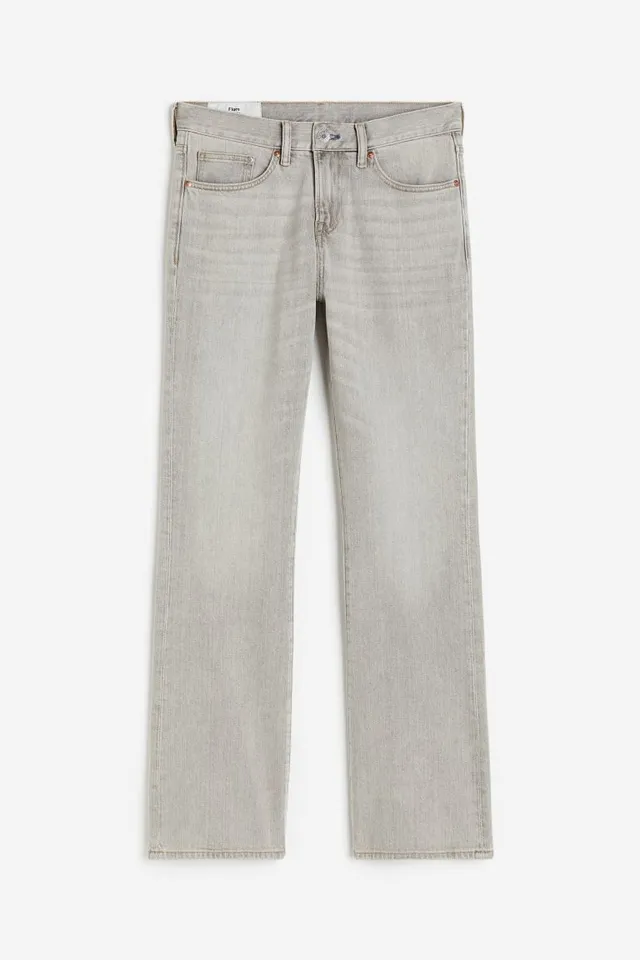 FLARED ZIPPERED JEANS