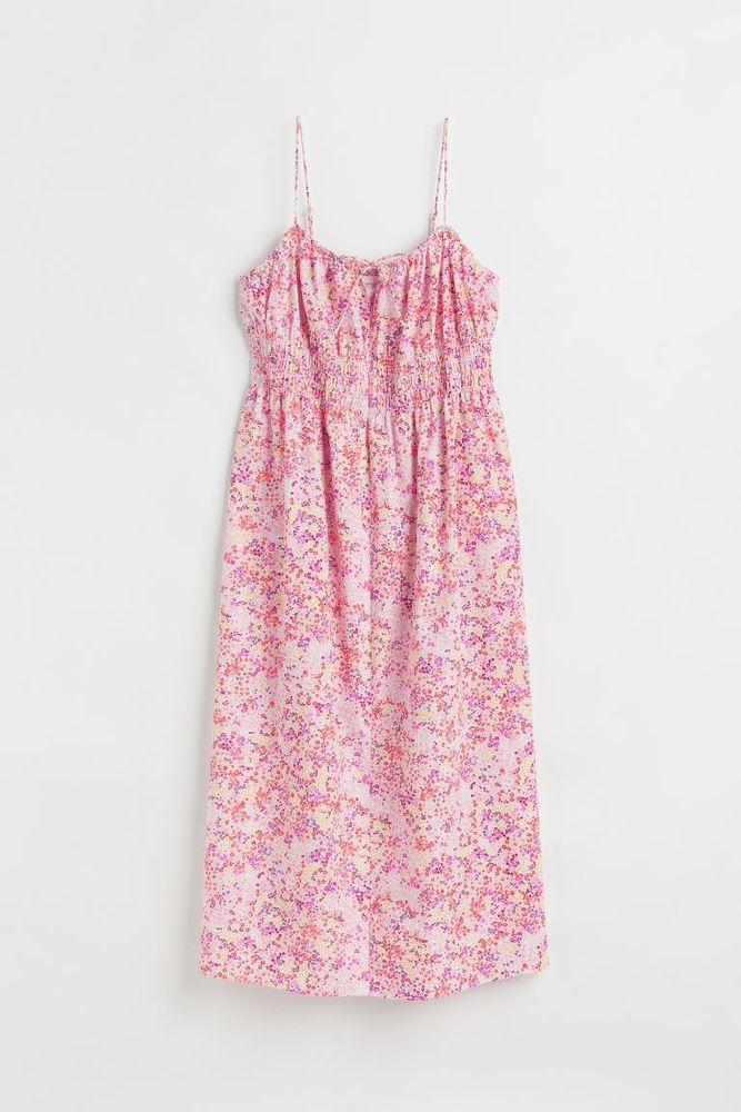 H&M+ Smock-waisted Cotton Dress