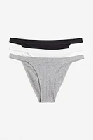 3-pack Panties tanga en algodón