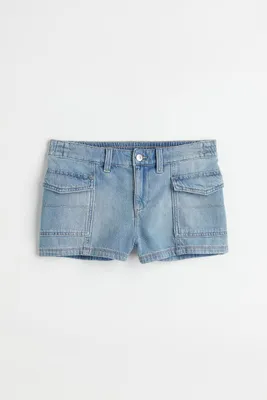 Short cargo en denim