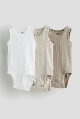 3-pack Sleeveless Bodysuits