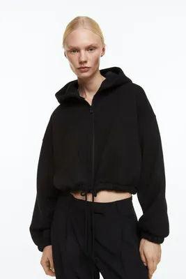Hooded Jacket with Drawstring
