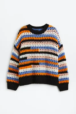 Hole-knit Sweater