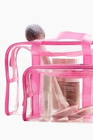 2-pack Transparent Toiletry Bags