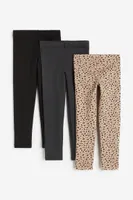 3-pack Thick Jersey Leggings