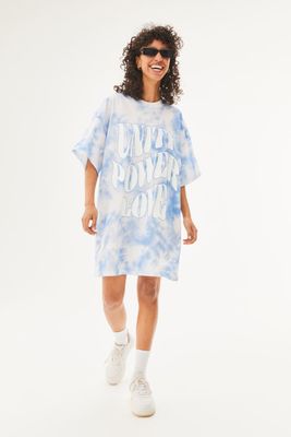 Oversized Printed T-shirt Dress