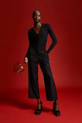 Jersey Top with Knot Detail