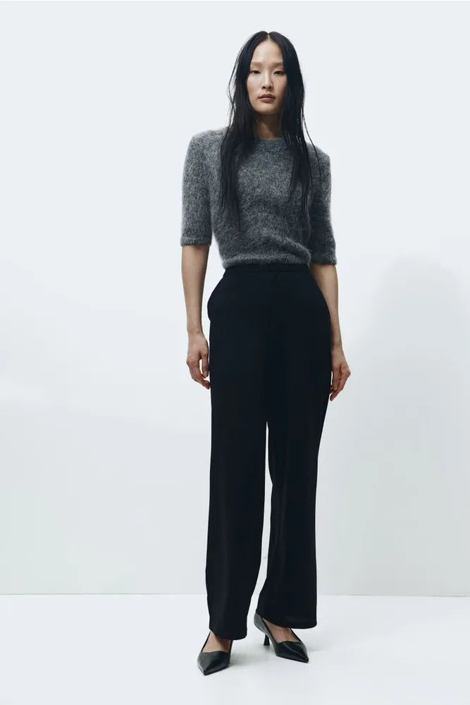 Crêped Jersey Pants