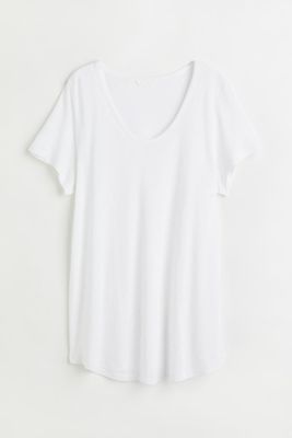 H&M+ Linen-blend T-shirt