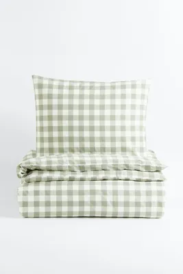 Patterned Twin Duvet Cover Set