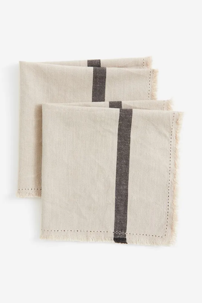 2-pack Fringed Napkins