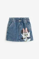 A-line Denim Skirt