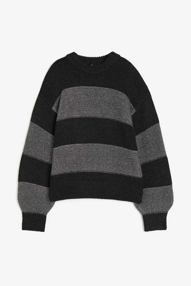 Glittery-striped Sweater