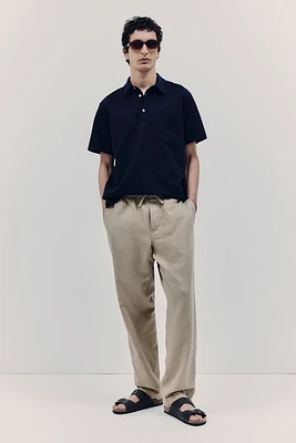 Relaxed Fit Linen-blend Pants